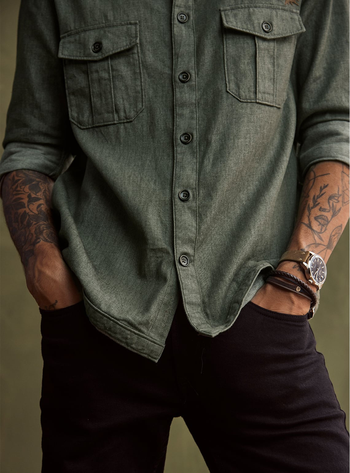 Faded Sage Overshirt