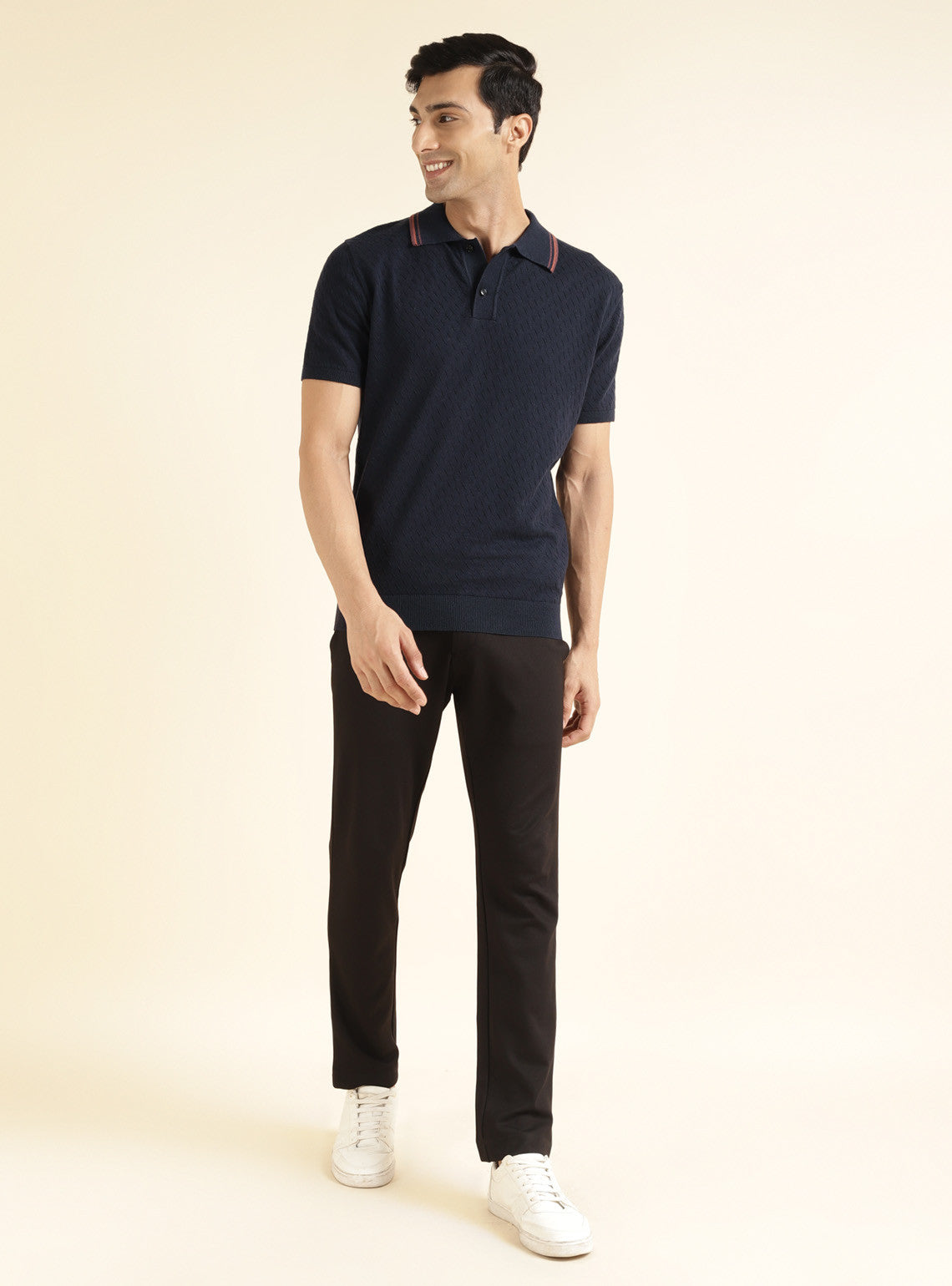 Prussian Blue Polo - Half