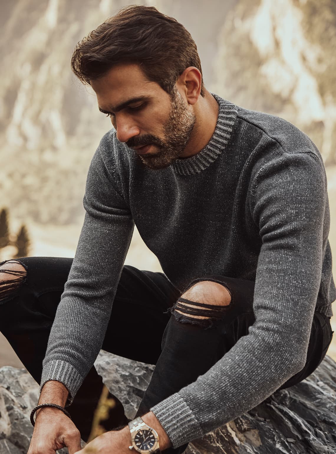 Grey Nebula Pullover