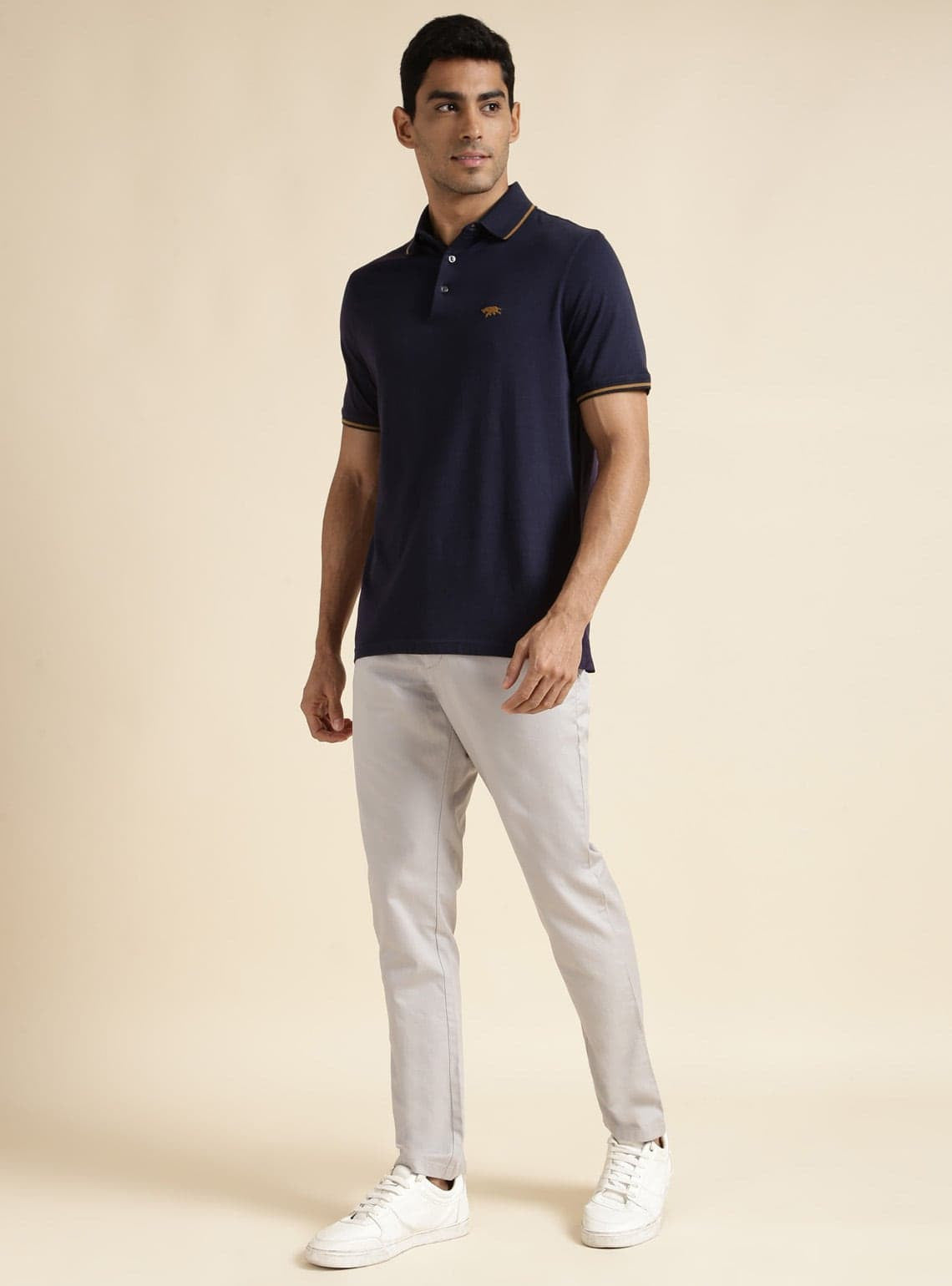 Dark Navy Tipping Polo