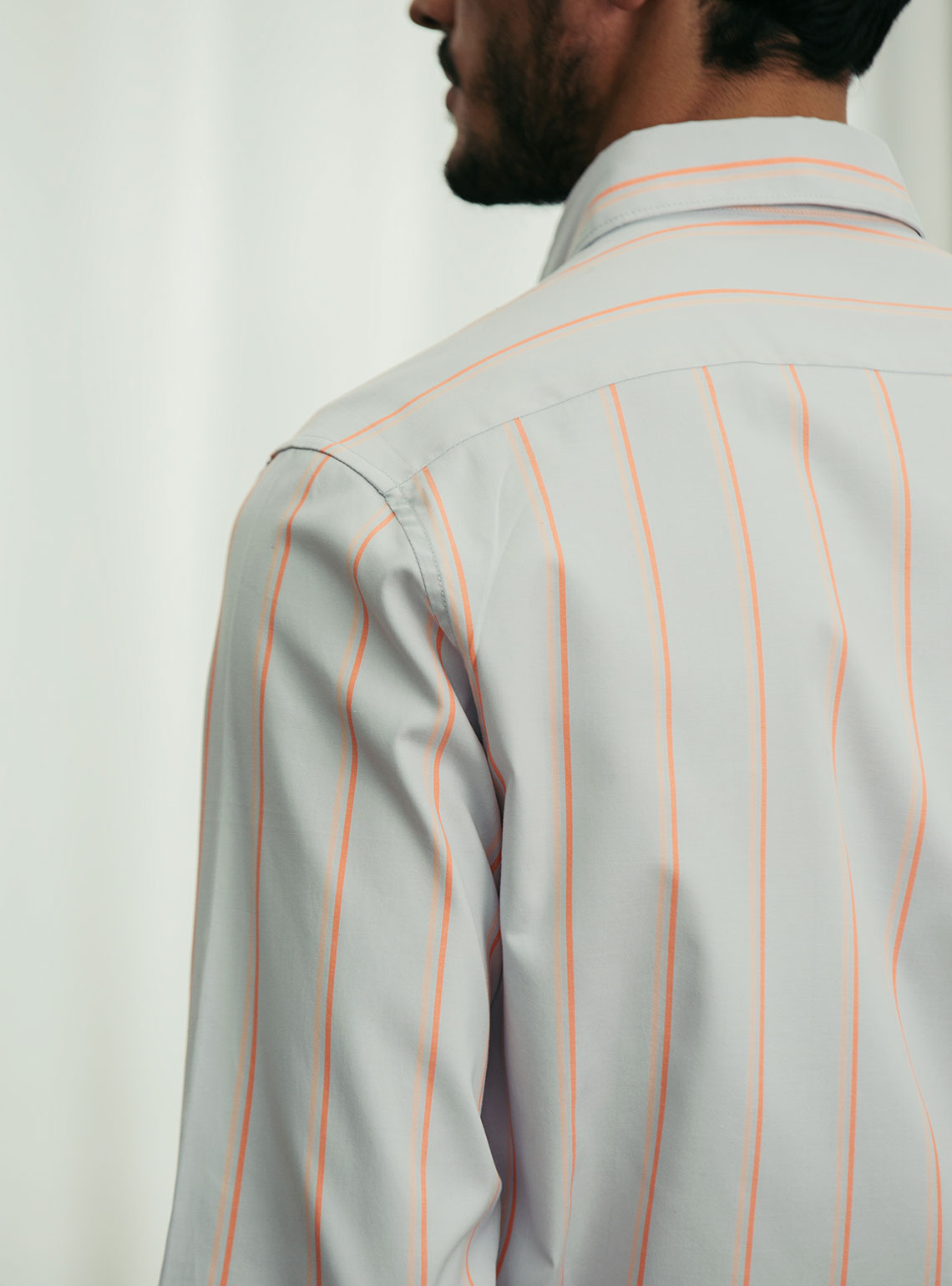 Orange Stripe Oxford