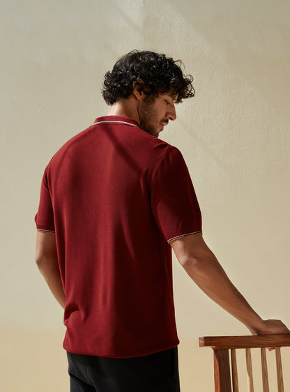 Scarlet Knit Polo