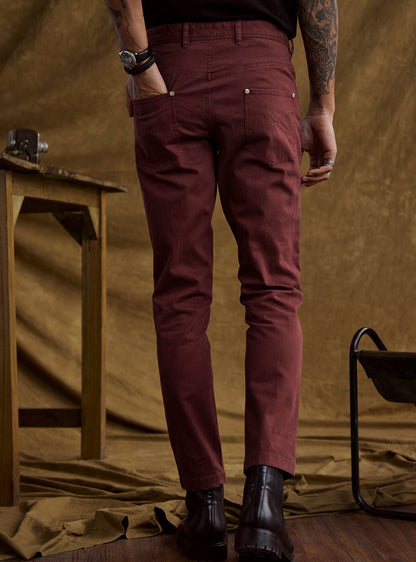 Burgundy Wine Jeans