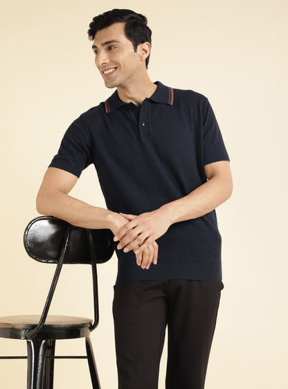 Prussian Blue Polo - Half