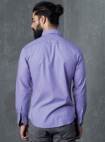 Purple Checkerboard Long