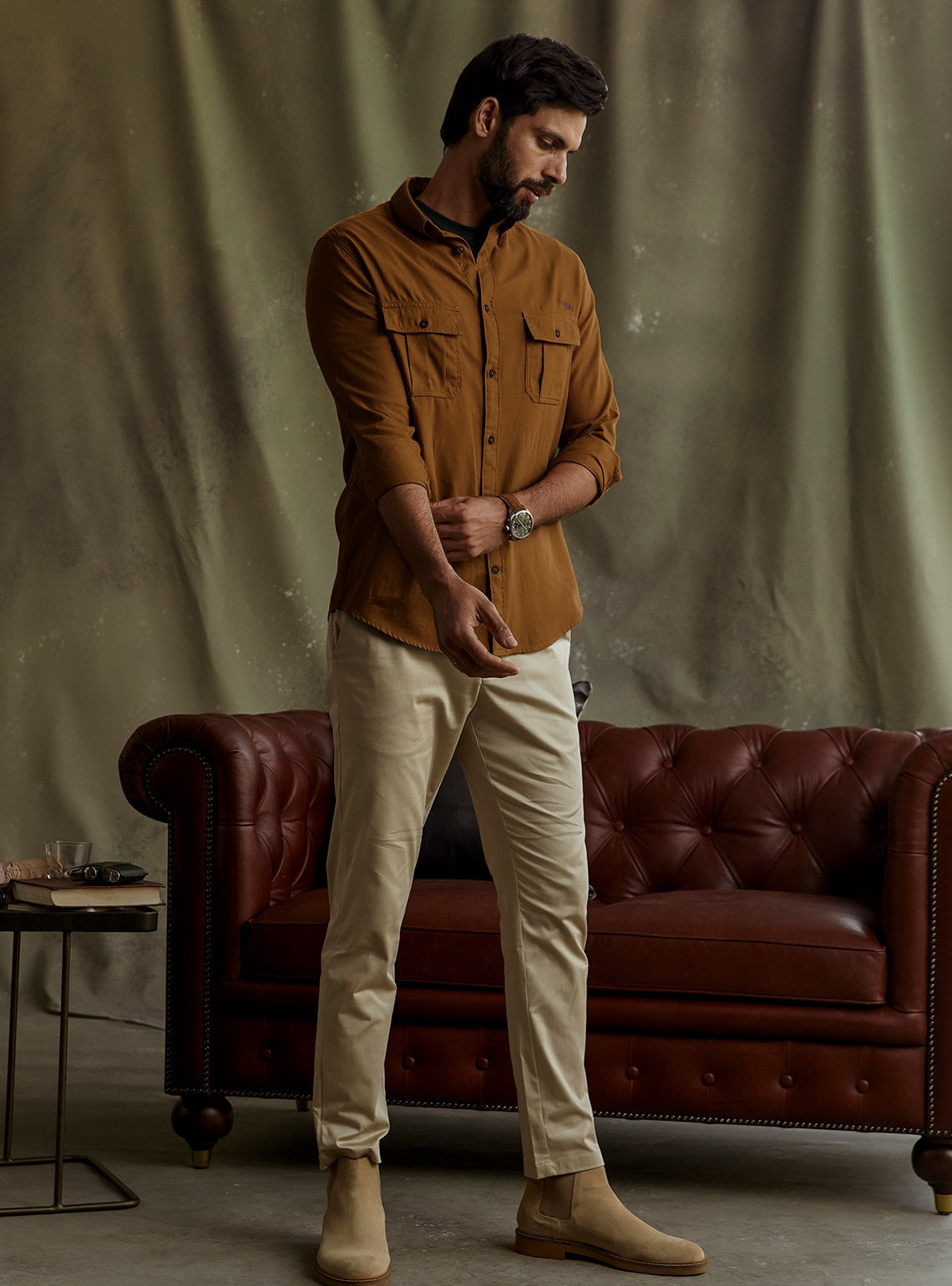 Corbett Ochre Shirt