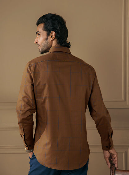 Copper Grid Shirt