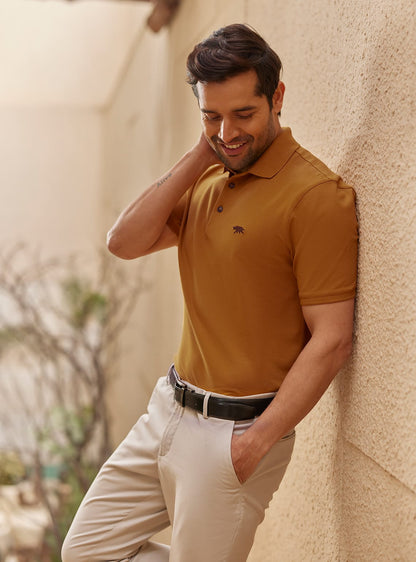 Ochre Pique Polo