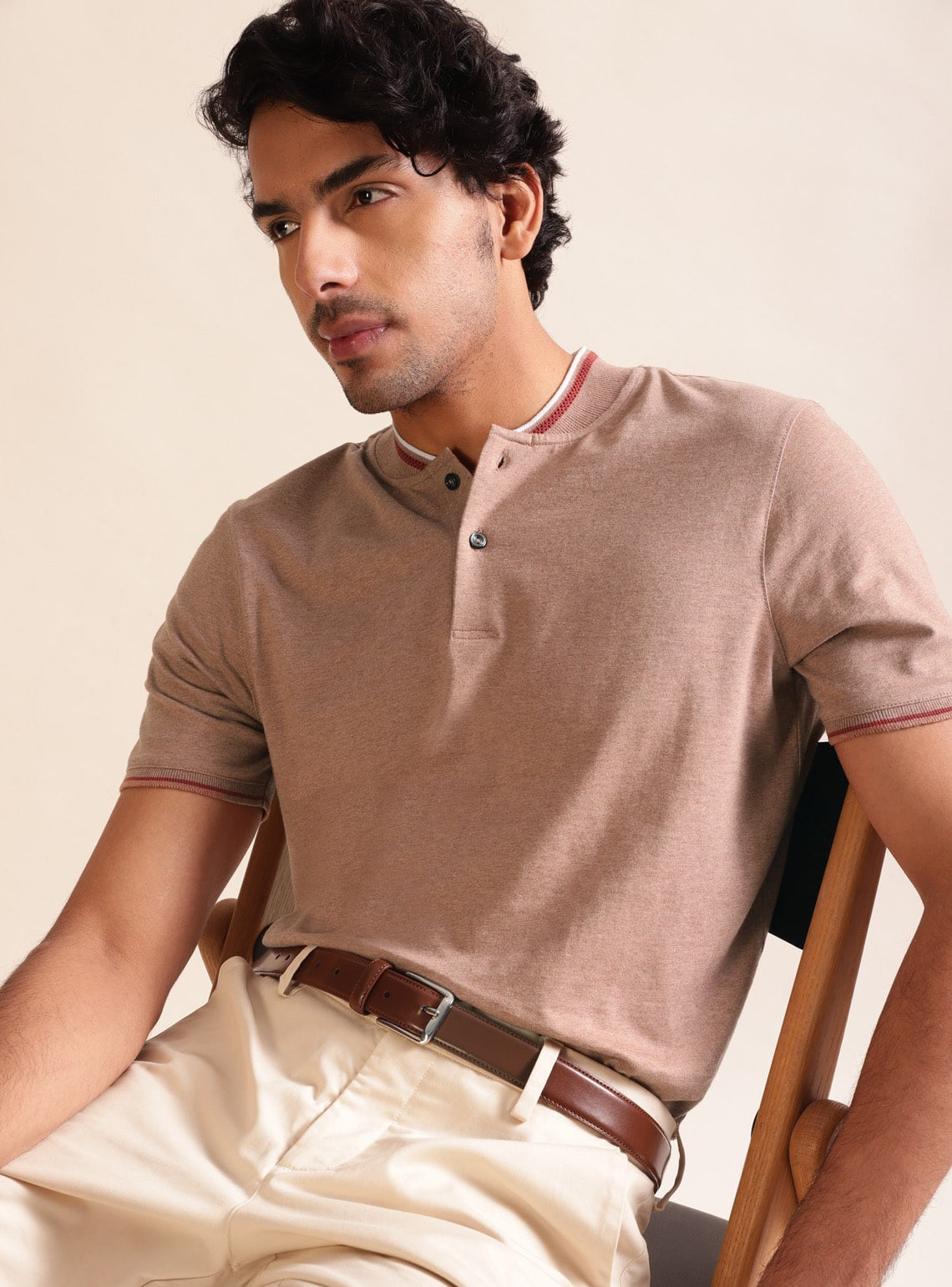 Sandstone Shirt - Baseball Collar