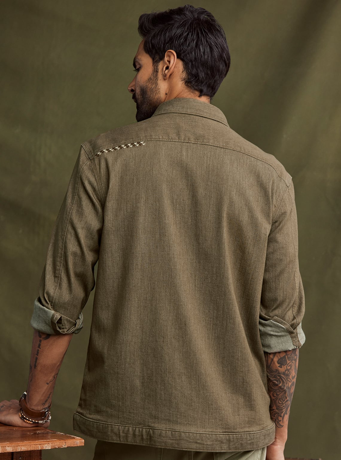 Olive Wood Overshirt