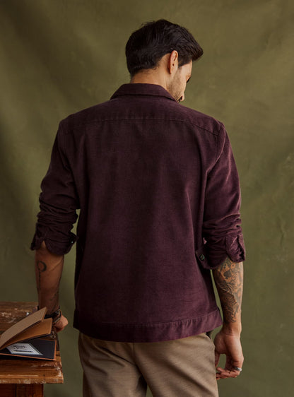 Burgundy Corduroy Overshirt