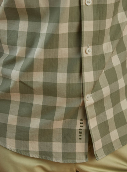 Sage Green Check - Half