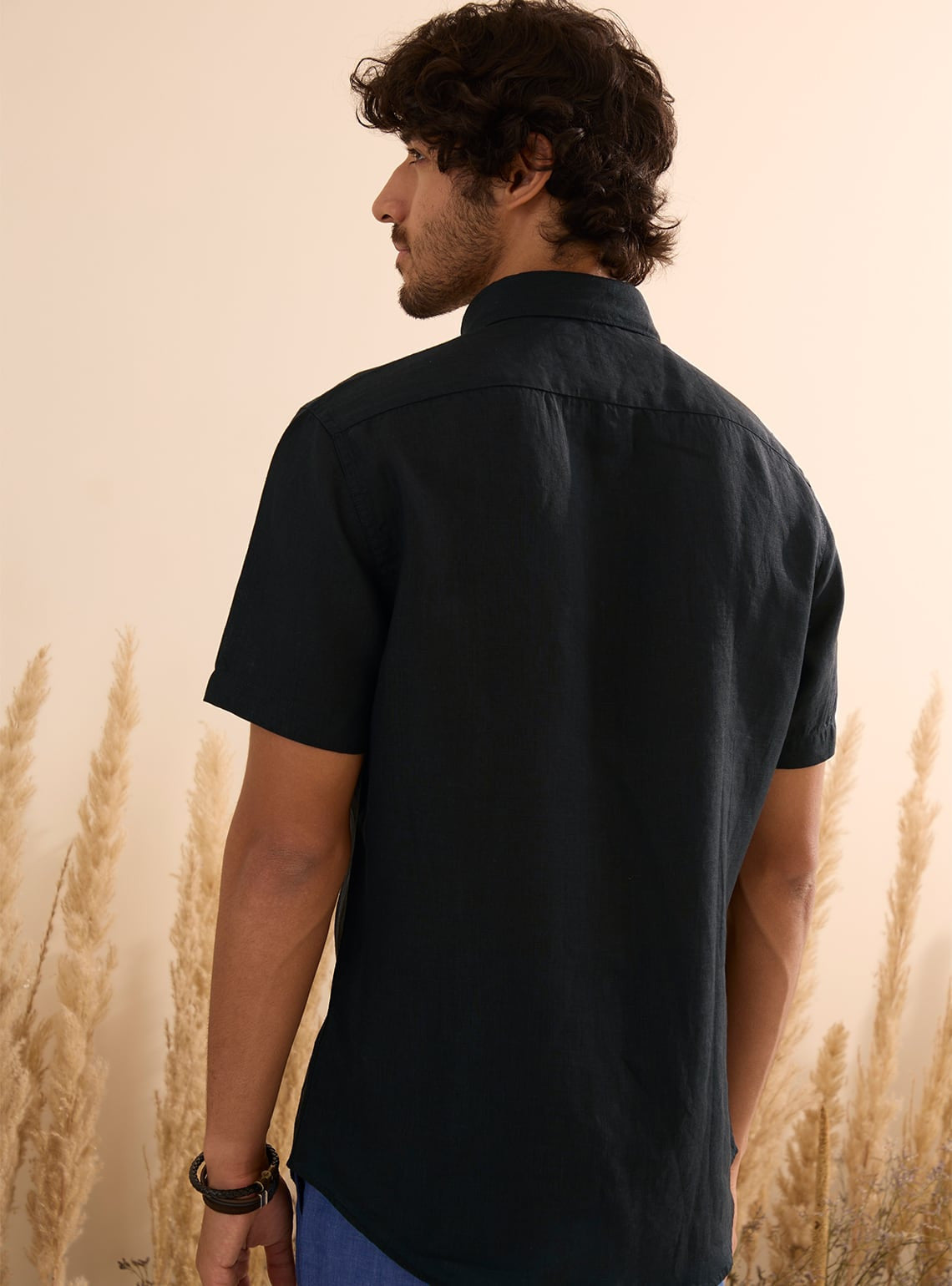 Black Charcoal Linen - Half