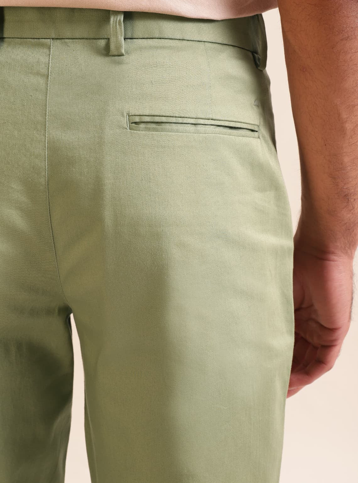 Sage Satin Chino