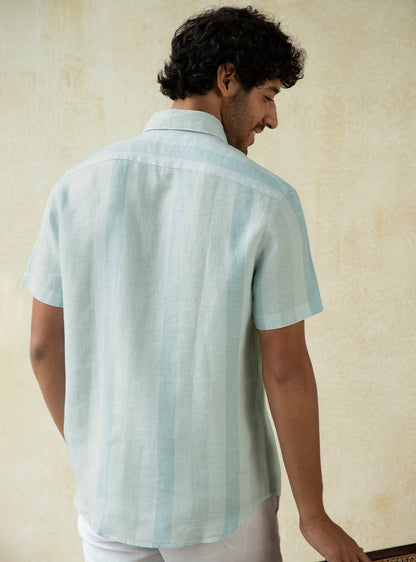 Juniper Stripe Linen - Half