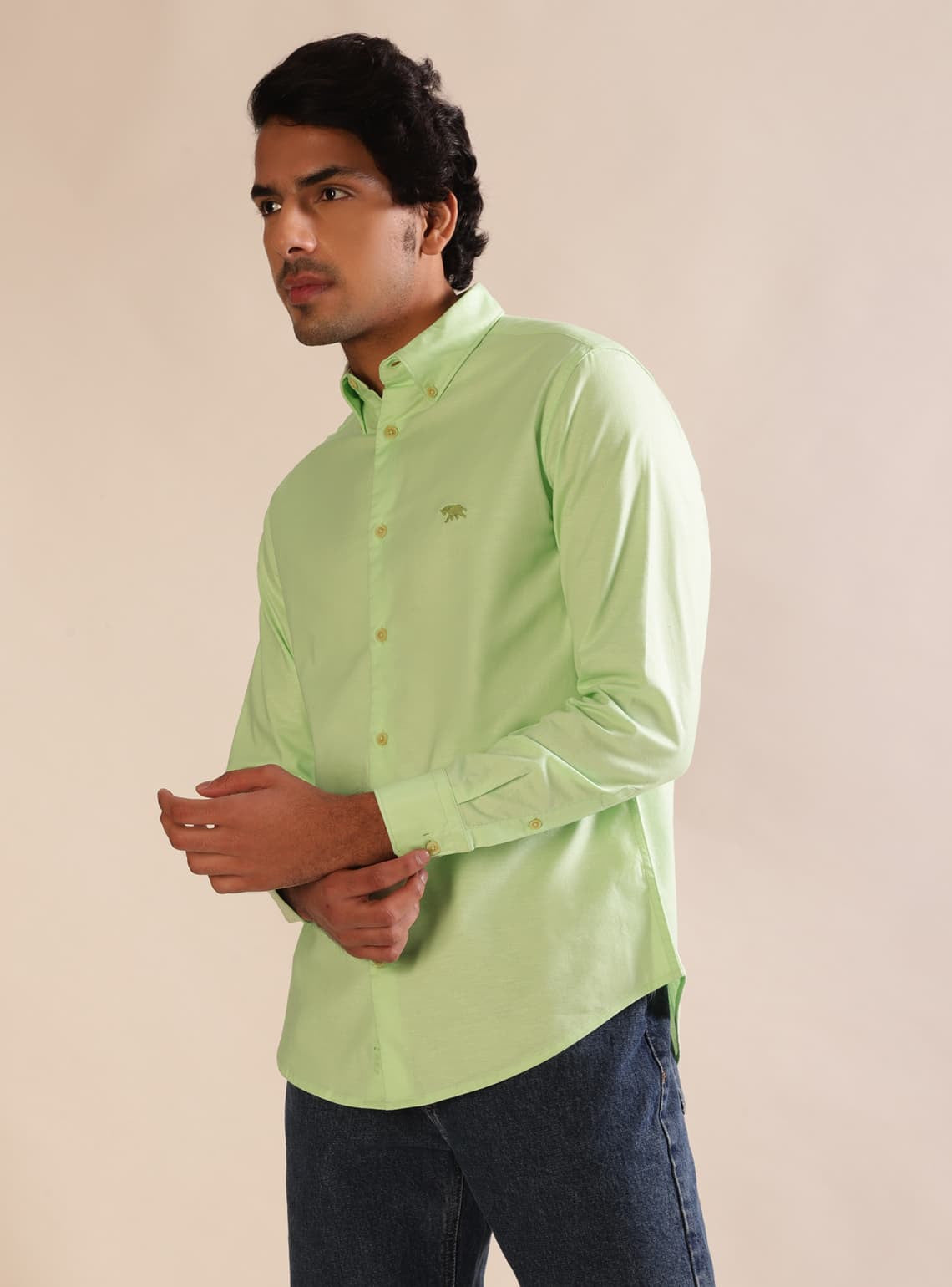 Peridot Oxford Shirt - Full