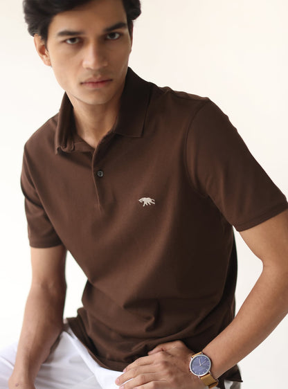 Chestnut Pique Polo