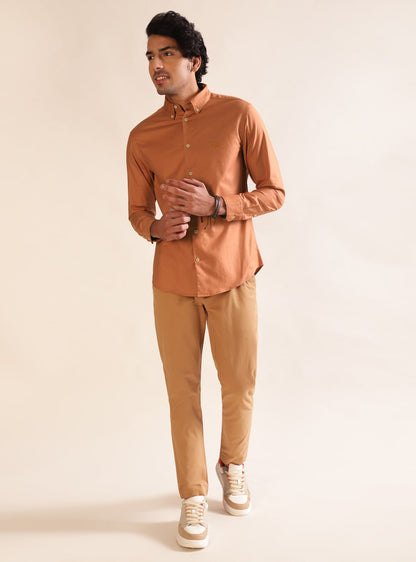 Rust Oxford Shirt - Full