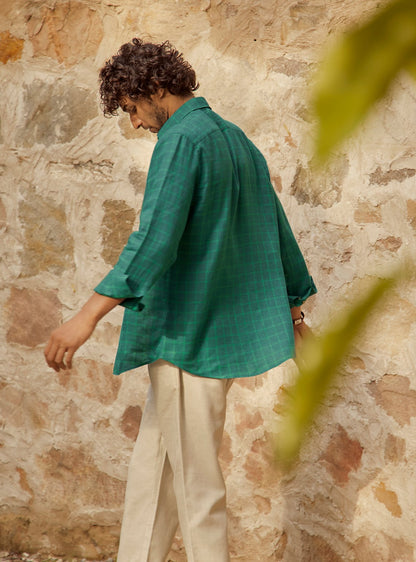 Celadon Green Linen