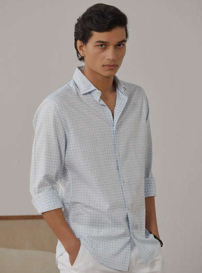 Cornflower Blue Dobby Shirt