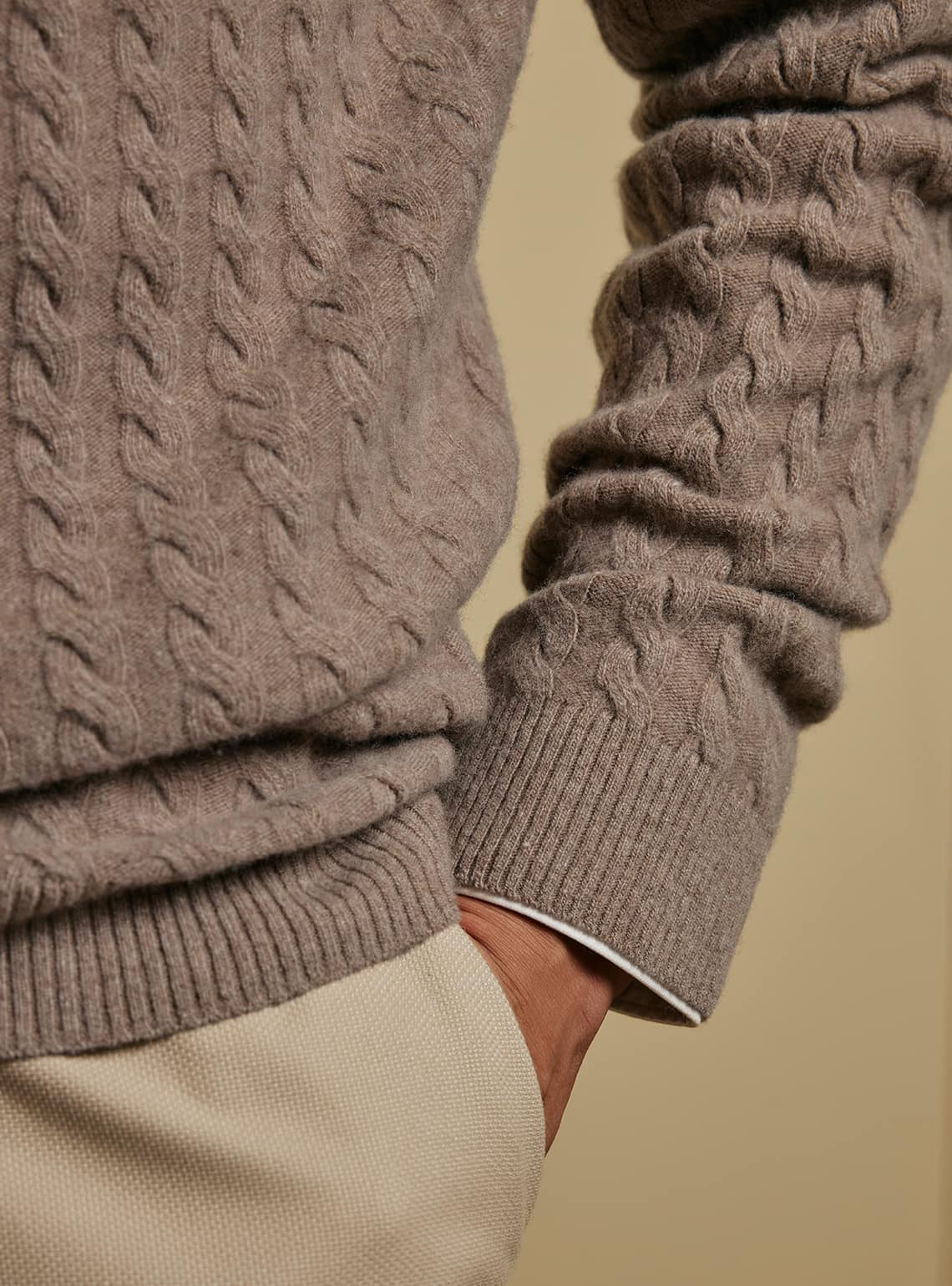 20. Sandstone Cashmere Blend Pullover