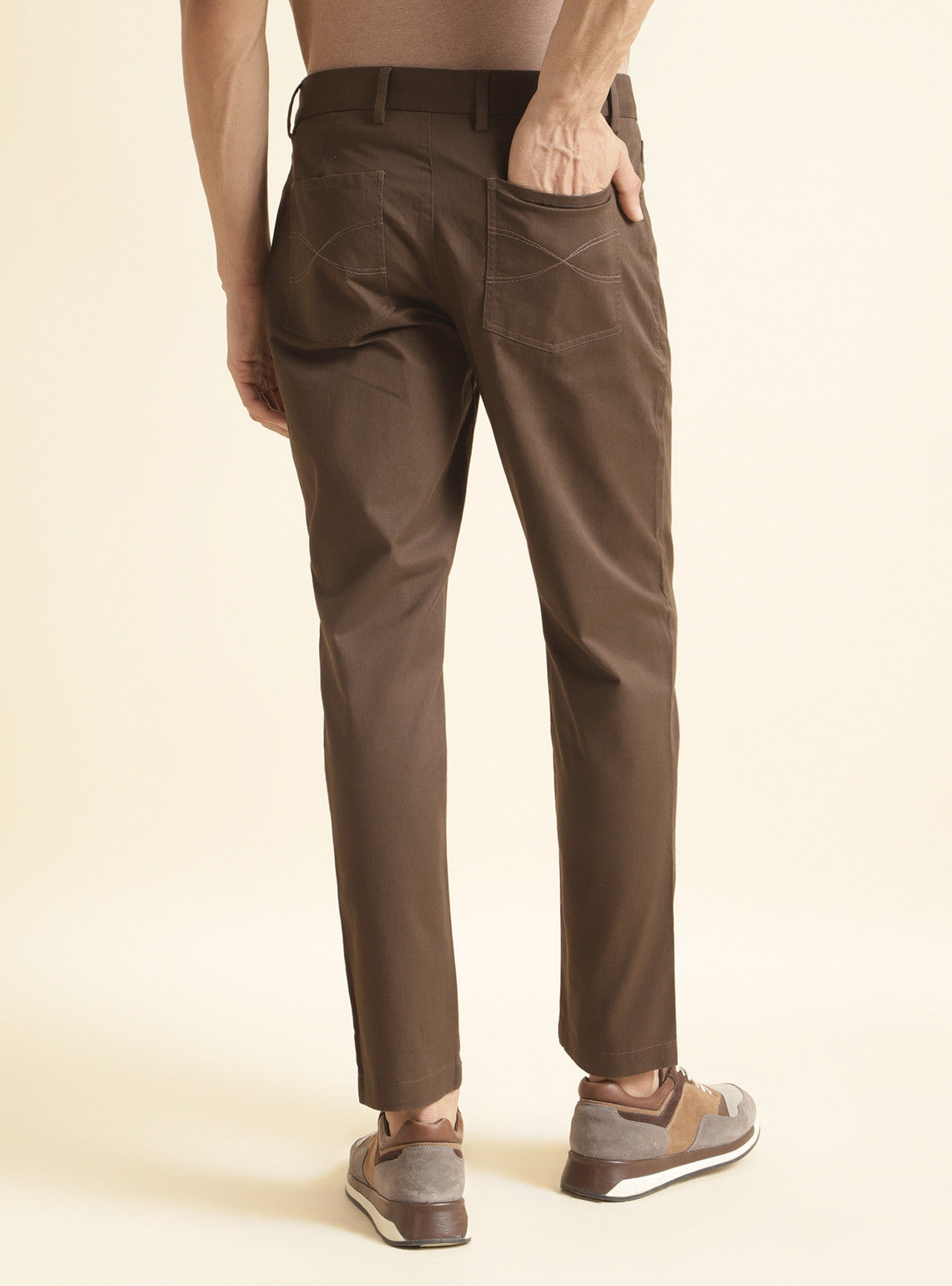 Brown Mahogany Twill Chino