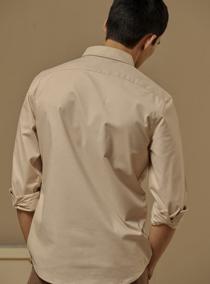 Sand Oxford Shirt