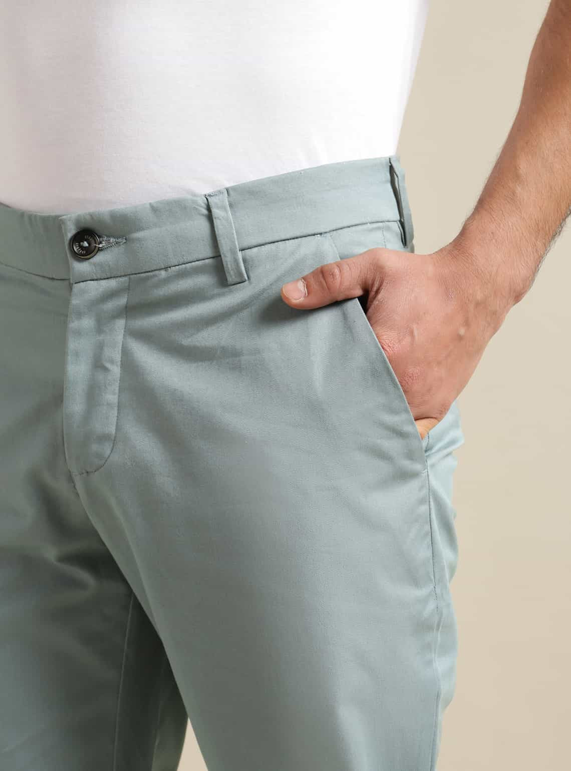 Steel Green Chino