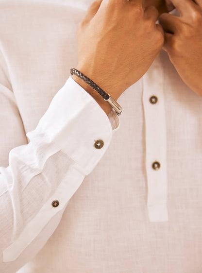 Essential White Popover - Coral Mark