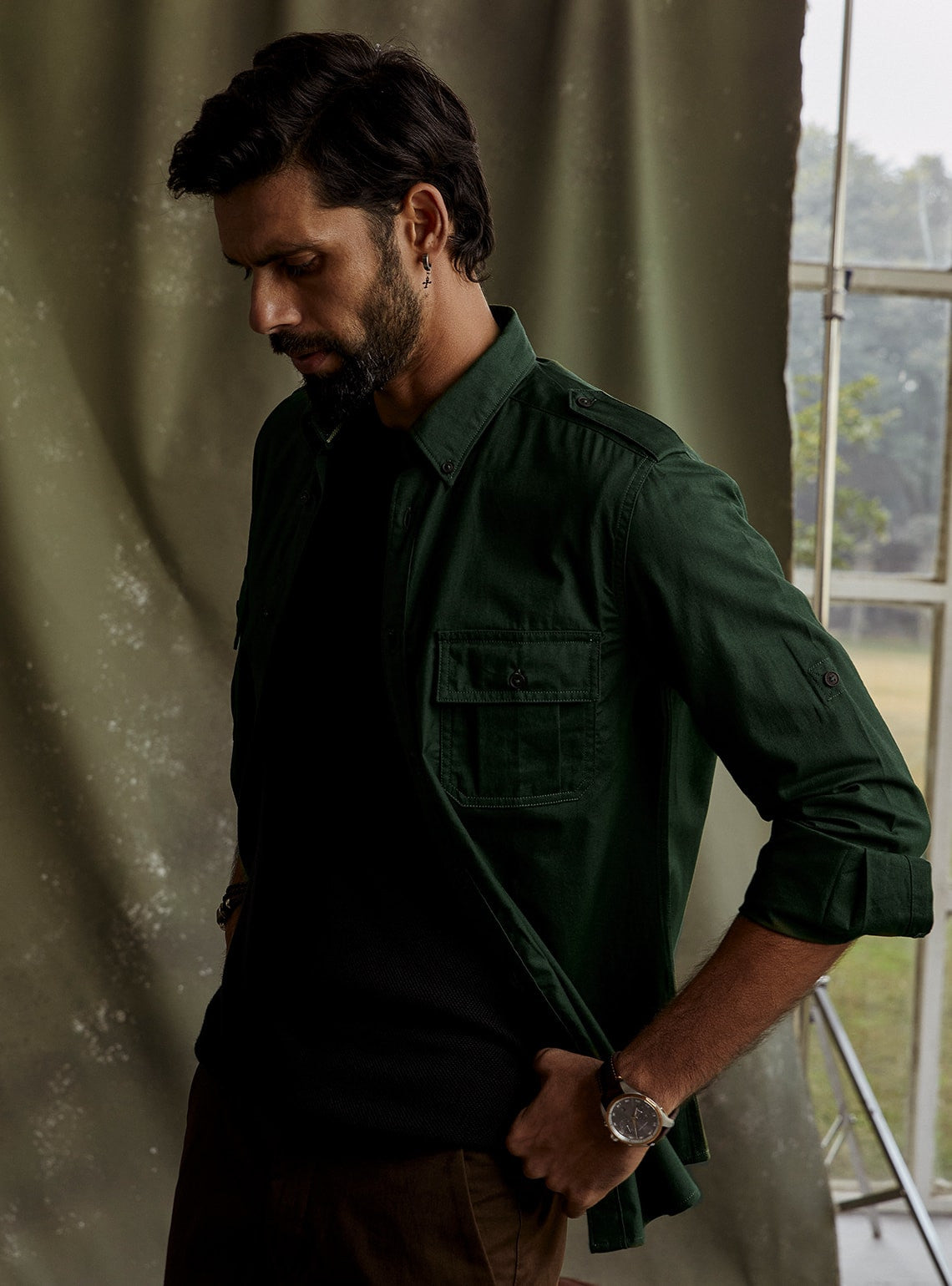 Ranthambore Green Shirt