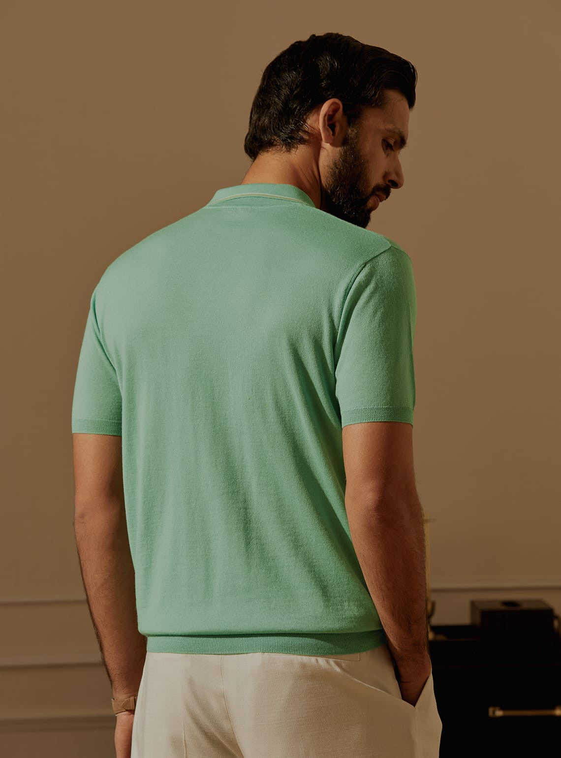 Utlramarine Merino Polo