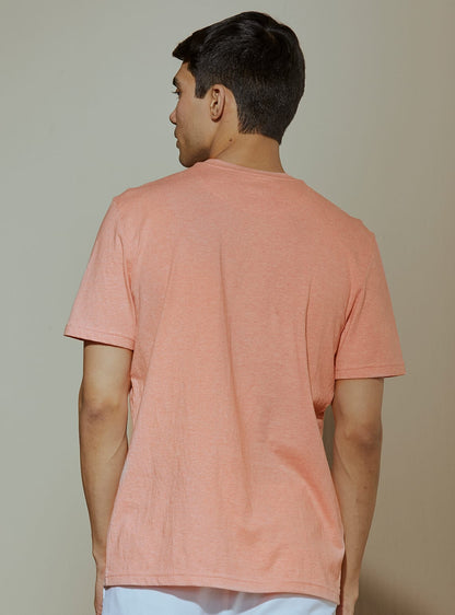 Salmon Pink Melange Crew