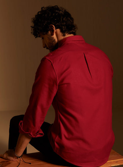 Vermillion Red Shirt